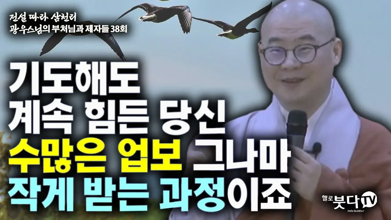 기도해도 계속 힘든 당신, 수많은 업보 그나마 작게 받는 과정이죠 | 전설 따라 삼천리 광우스님의 부처님과 제자들 38회(19-2) 이야기
