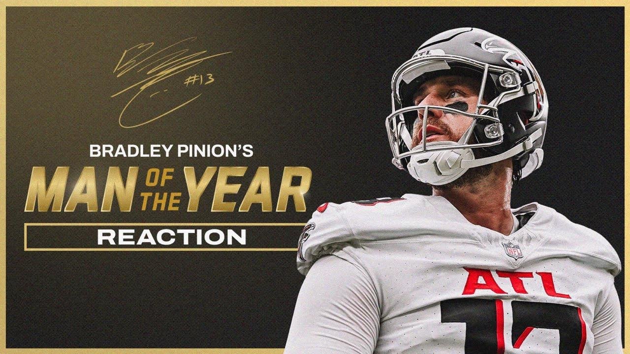 Bradley Pinion surprised by 2023 Atlanta Falcons Walter Payton Man of the Year Award