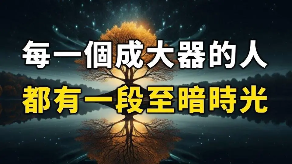 為什麼能量越大的人磨難越深重？每一個成大器的人，都曾熬過一段生命的至暗時光！【愛學習 】