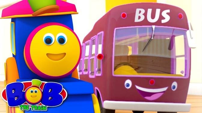 The Wheels on the Bus - Kids Songs   Nursery Rhymes by Bob The Train