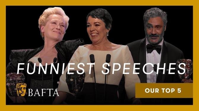 Meryl Streep, Olivia Colman, Taika Waititi and more... 😂 | Top 5 hilarious BAFTA speeches