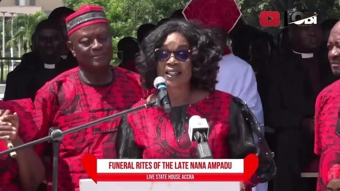 Maame Dokono And Obra Drama Group Pays Their Last Respect To Nana kwame Ampadu at Funeral