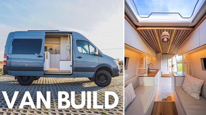 FULL VAN BUILD in 15 Minutes! _ Start to finish Modern Luxury 4x4 Sprinter Van Conversion