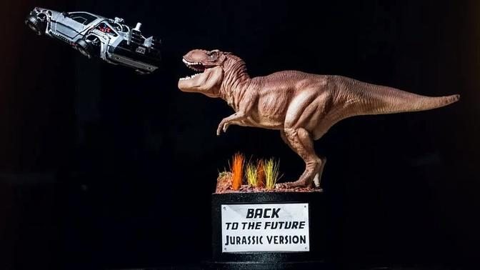 DIORAMA BACK TO THE FUTURE JURASSIC VERSION HOW TO MAKE