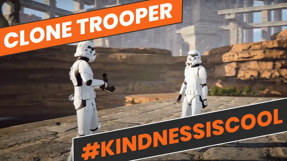 Clone Trooper Shows #kindnessiscool | Star Wars