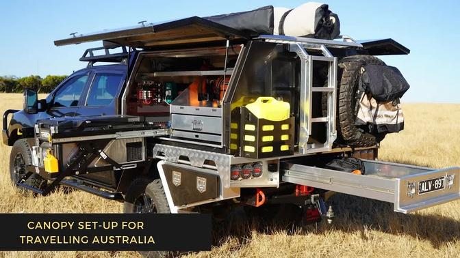 HOW TO SET-UP A UTE CANOPY FOR TRAVELLING AUSTRALIA