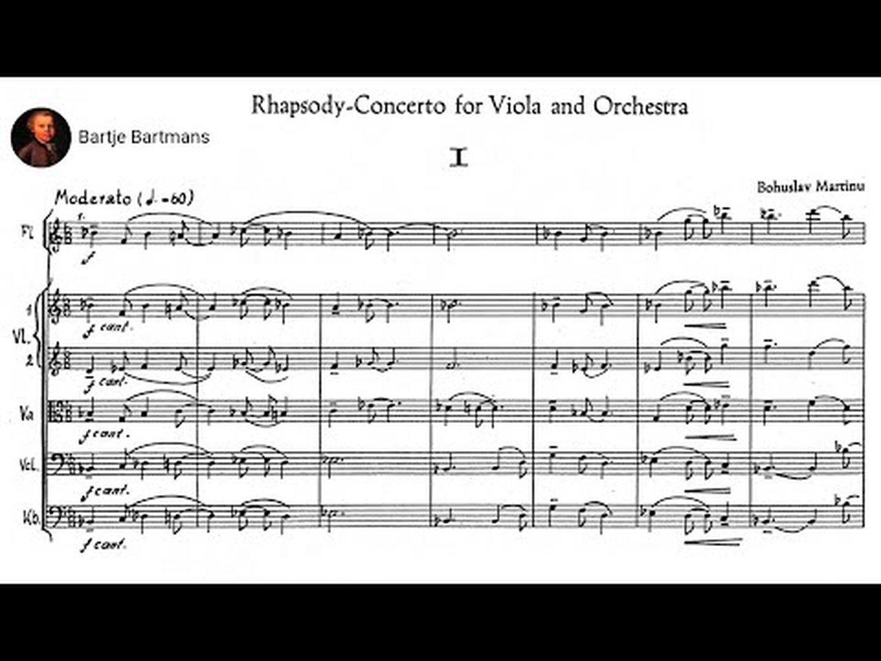 Bohuslav  Martinů - Rhapsody-Concerto for Viola and Orch. (1952)