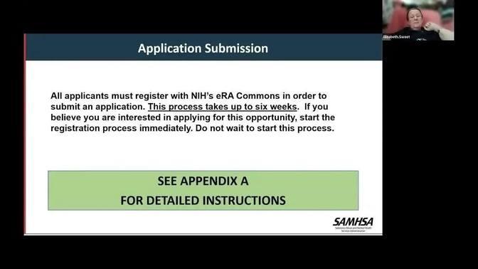 NOFO overview for SAMHSA’s Center for Mental Health Services – FY22 Statewide Family Network (SFN)