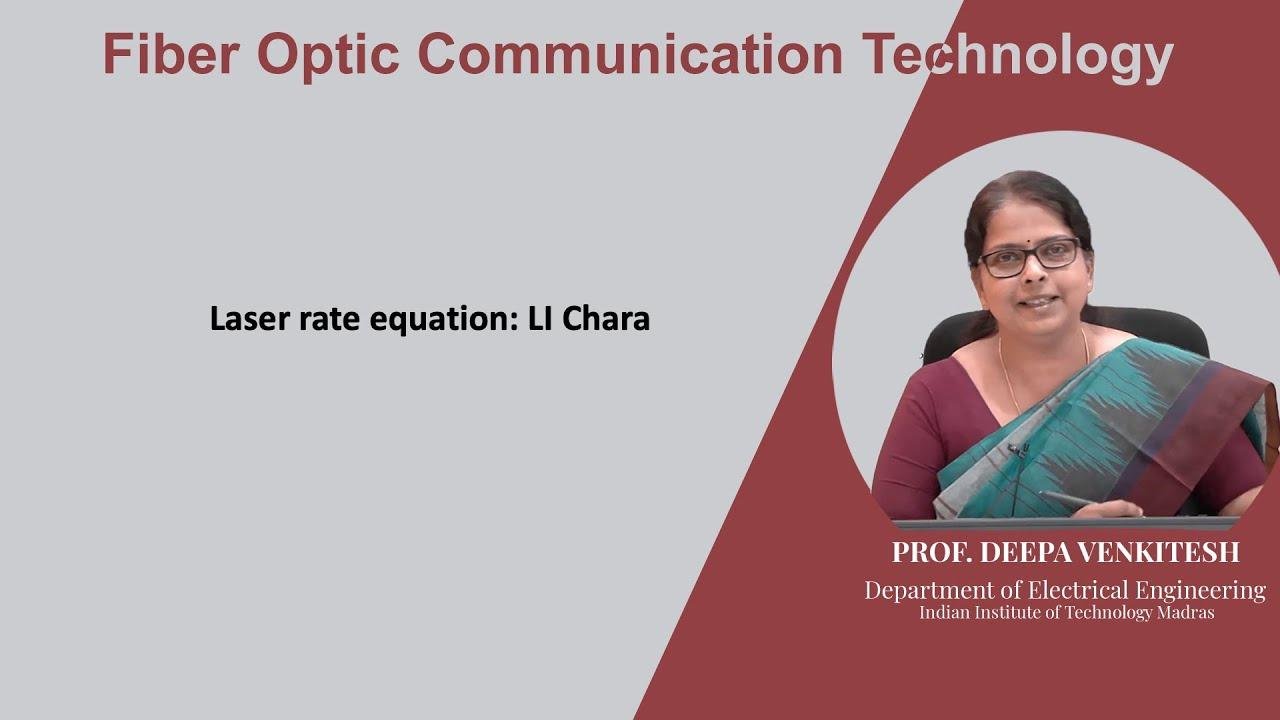 Lec 22: Laser rate equation: LI Chara