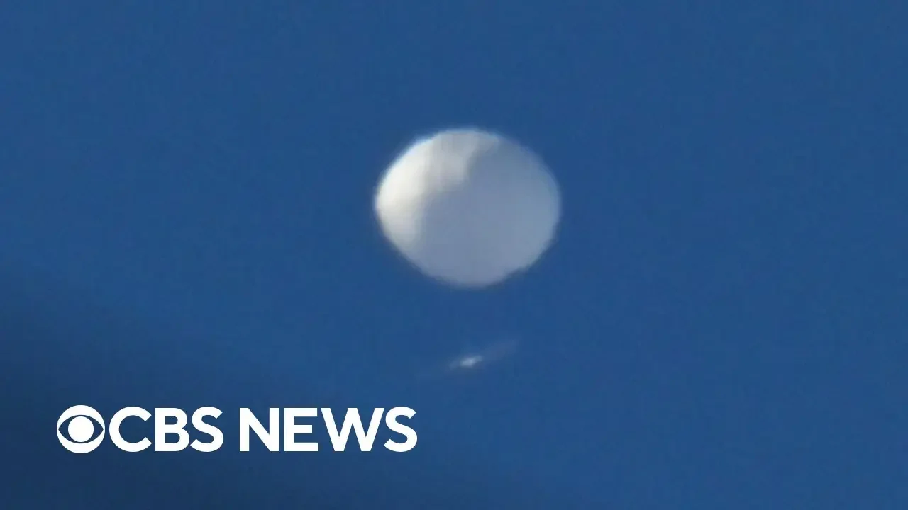 Military tracking high-altitude balloon flying in U.S. airspace
