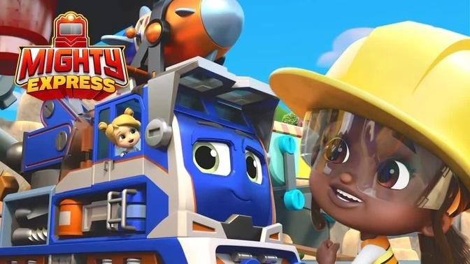 Mechanic Milo at Building Yard Station 🏗 | Mighty Express Clips | Cartoons for Kids