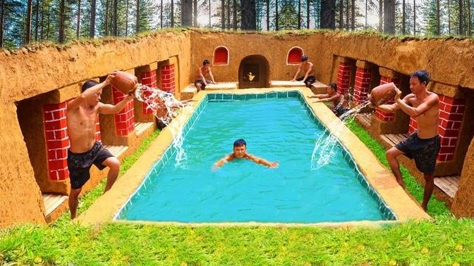 How To Build The Most Amazing Swimming Pool Water Slide Around Underground House