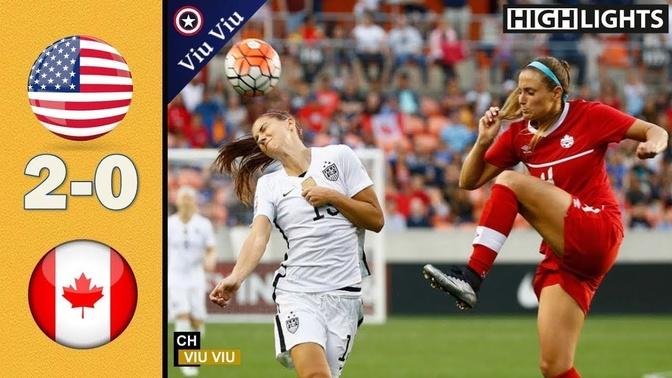 [ FINAL ] USA vs Canada 2-0 Goals & Highlights | 2016 CWC