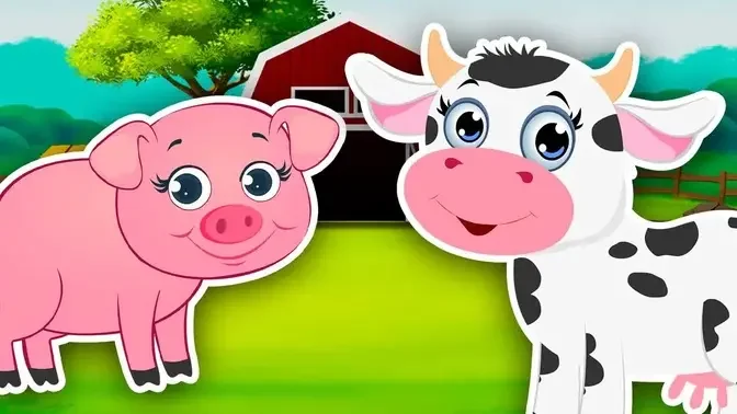 Farm Animal Songs! | Learn Farm Animal Sounds & Nursery Rhymes | Kids  Learning Videos
