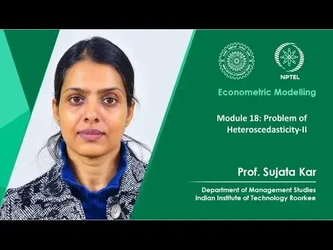 Module 18: Problem of Heteroscedasticity- II