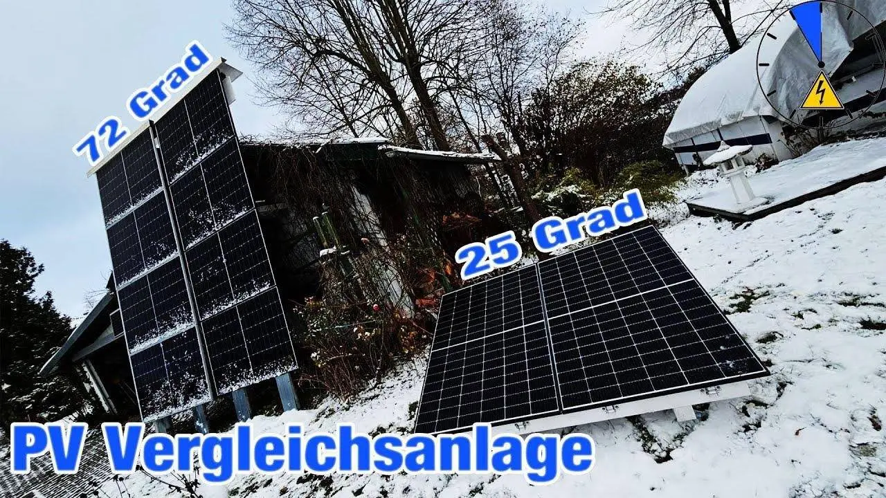 Damit beweise ich es euch! - PV Fassade schlägt Dachanlage 72 vs. 25 Grad
