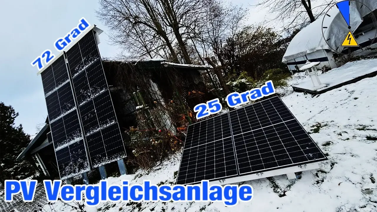 Damit beweise ich es euch! - PV Fassade schlägt Dachanlage 72 vs. 25 Grad