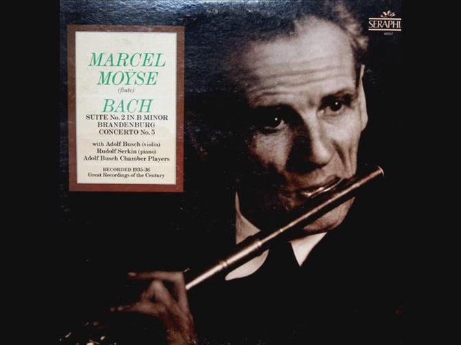 Bach / Marcel Moyse, 1935: Brandenburg Concerto No. 5 - Rudolf Serkin, Adolph Busch