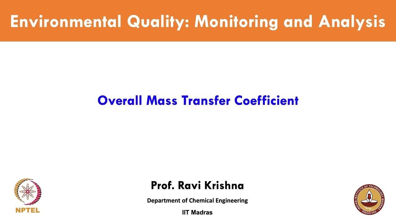 Overall Mass Transfer Coefficient