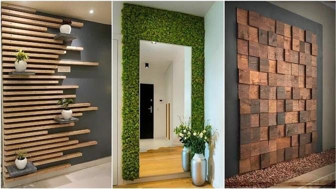 100 Modern Living Room Wall Decorating Ideas 2023 Home Interior Wall Design| Wooden Wall Cladding P4