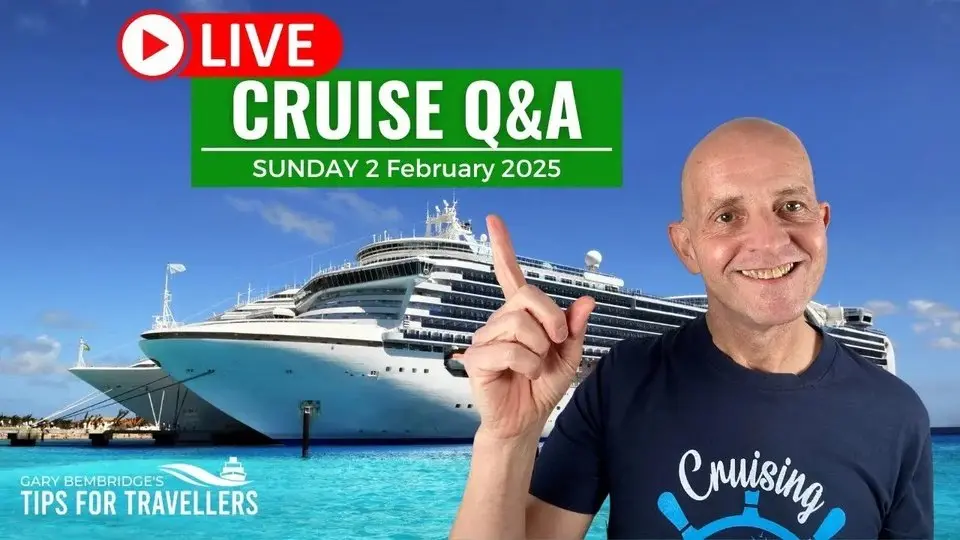 Preguntas y Respuestas en Vivo sobre Cruceros: Domingo 2 de febrero de 2025: Reino Unido 5pm / ET Mediodía / PT 9am