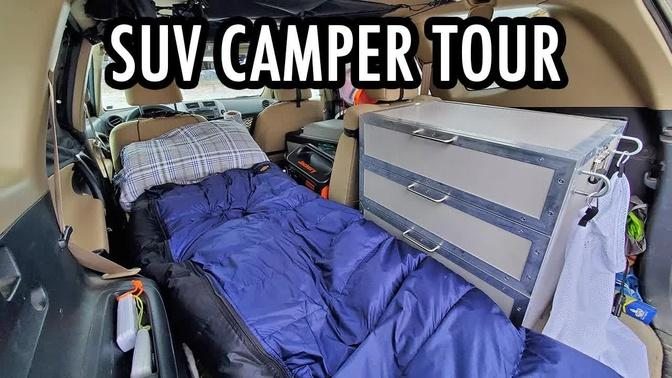 My SUV Camping Setup: Full Tour of My Mini Camper! (Vanlife in an SUV)