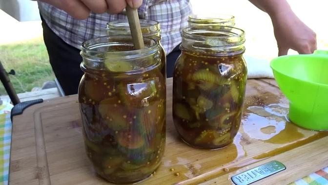 World FAMOUS DIY Bread and Butter PICKLES - How To Make Grandmas Depression Style Sweet Pickles