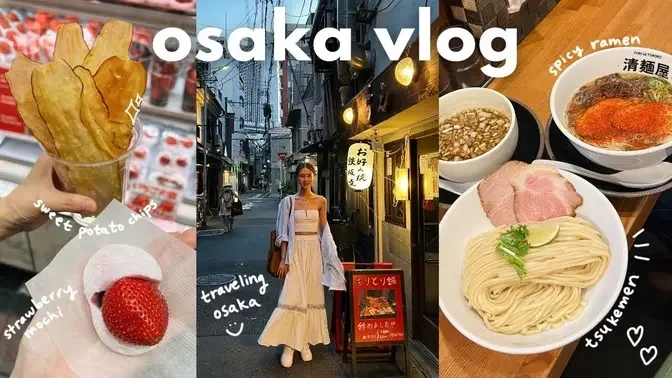 Osaka vlog 🇯🇵 kuromon market street food, perfect hotel location, local shops, exploring namba are