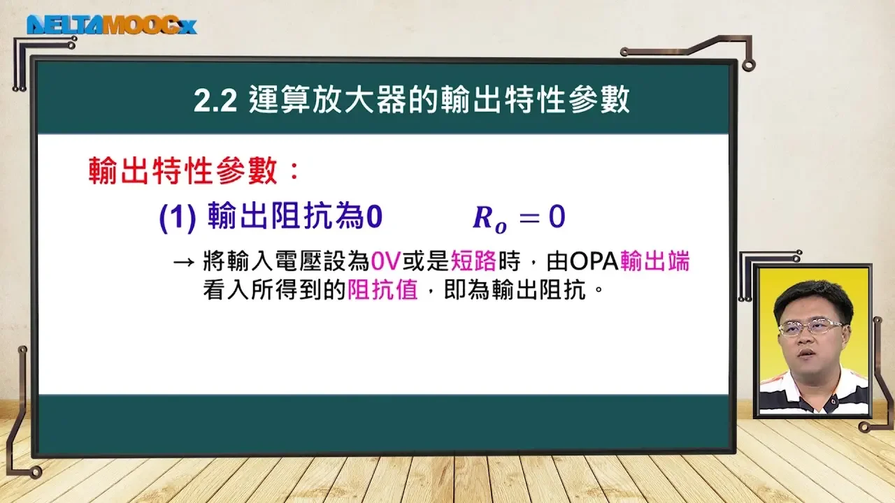 高中電子學_運算放大器_2. 運算放大器之特性與參數_2.2 運算放大器的輸出特性參數_支裕文