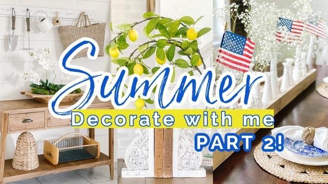 *NEW* SUMMER CLEAN AND DECORATE WITH ME | SUMMER DECOR 2021 | DECORATING IDEAS FOR SUMMER