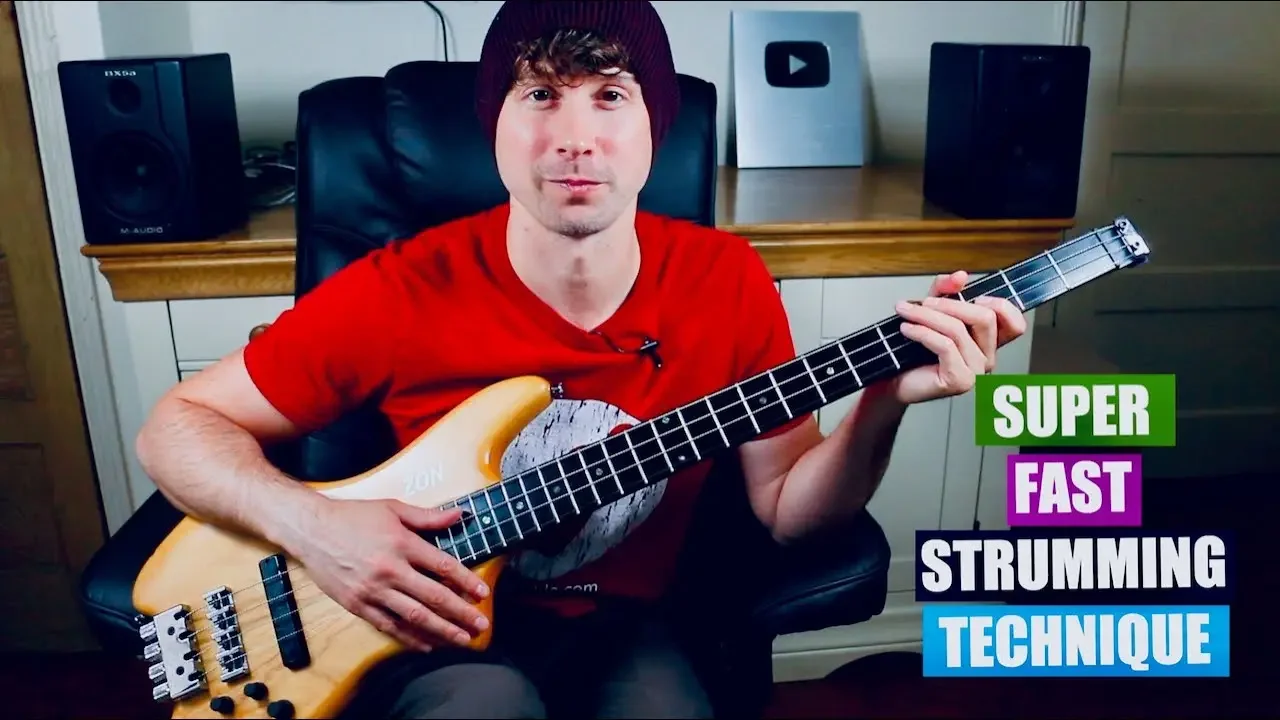 Bass Tip #1: How to double your strumming speed using economy of motion