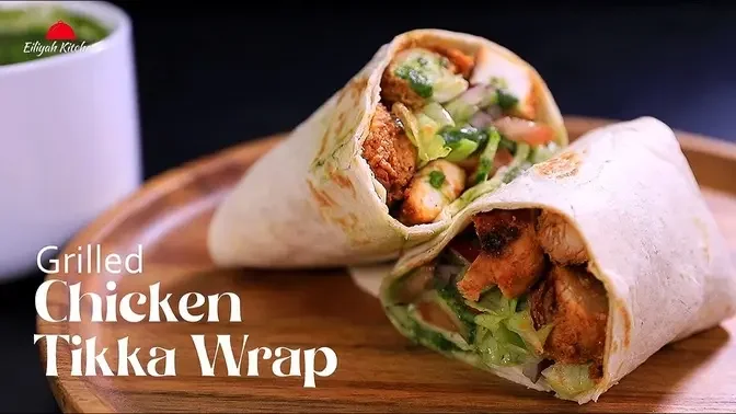 The BEST Chicken Tikka Wrap