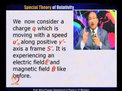Mod-01 Lec-22 Electric & Magnetic Field Transformation