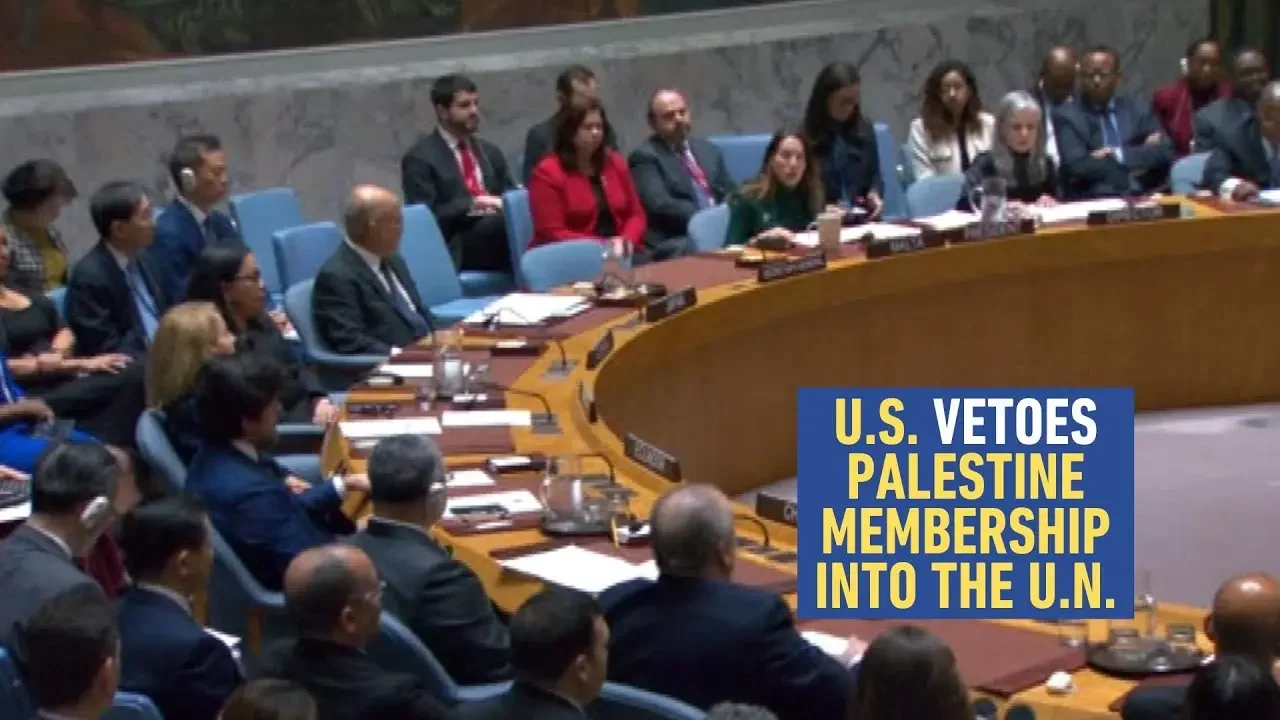 US Vetoes Palestine Membership into the United Nations