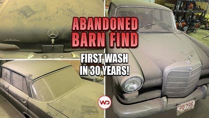 ABANDONED BARN FIND First Wash In 30 Years Mercedes 190C! Satisfying Car Detailing Restoration