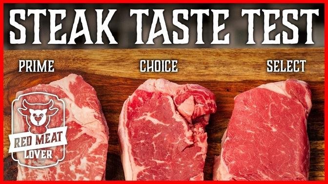 Beef Grades USDA Steak TASTE TEST! - Select Vs Choice Vs Prime Steak