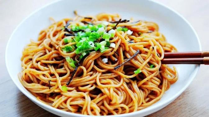 EASIEST Noodle Dish SCALLION NOODLES! 20 min Chinese Noodle Dish Recipe | DELICIOUS, MUST TRY