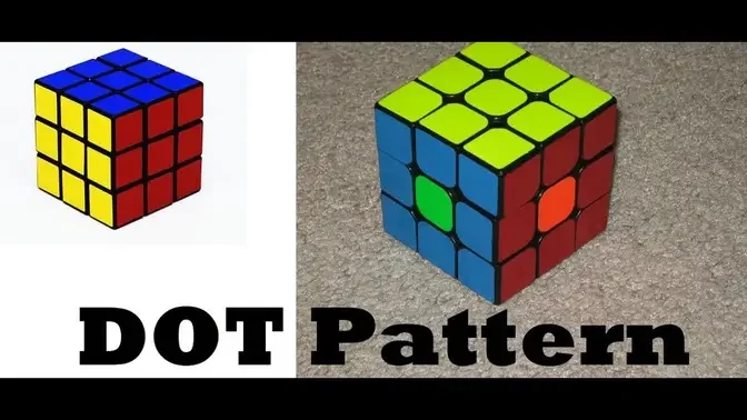 Đây là một trong những mẫu Rubik\'s Cube Dot Pattern đẹp và phổ biến nhất. Mọi người đã sáng tạo những hình ảnh và trang trí cho chiếc Rubik của mình bằng cách sắp xếp các mảnh theo một khuôn mẫu đơn giản. Hãy xem hình để được tìm hiểu thêm về bí quyết đằng sau những \