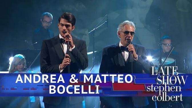 Andrea & Matteo Bocelli Perform 'Fall On Me' | Videos | Andrea Bocelli ...