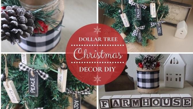 DIY DOLLAR TREE CHRISTMAS DECOR _ FARMHOUSE CHRISTMAS
