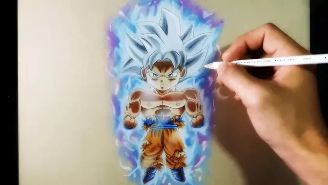 Cómo Dibujar a Goku Chibi Migatte no Gokui Dominado al 100% | Dragon Ball  Super