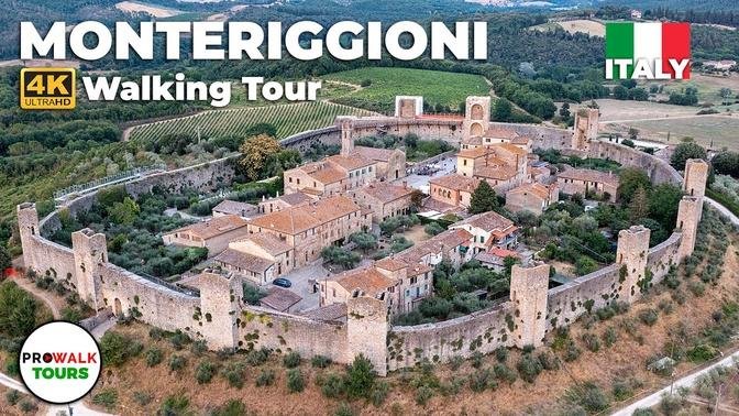Monteriggioni, Italy Walking Tour - 4K - with Captions_2