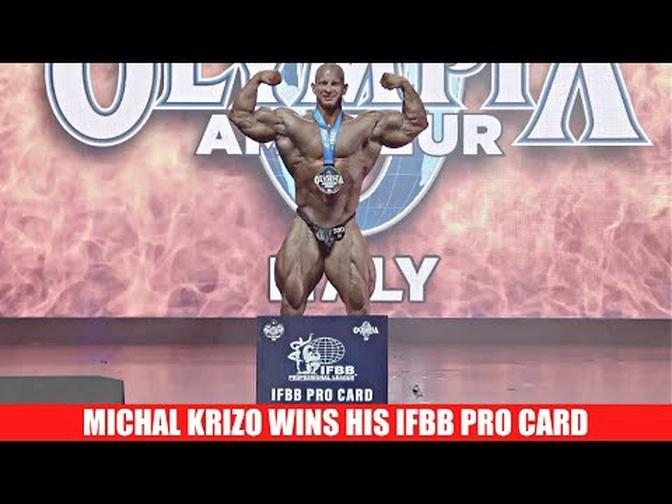 Michal Krizo Wins IFBB PRO Card and Olympia Amateur Overall Title