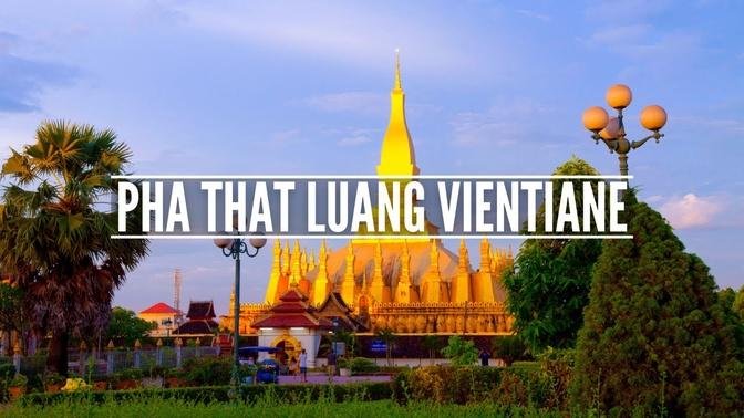 Beautiful Pha That Luang ! Must See Amazing Buddist Temple I Digital Destin