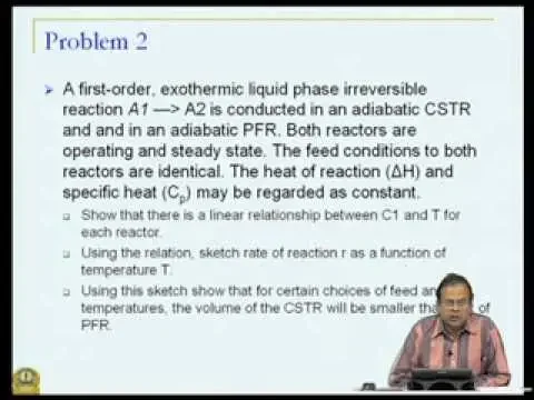 Mod-05 Lec-40 Problem solving:Reactor Design