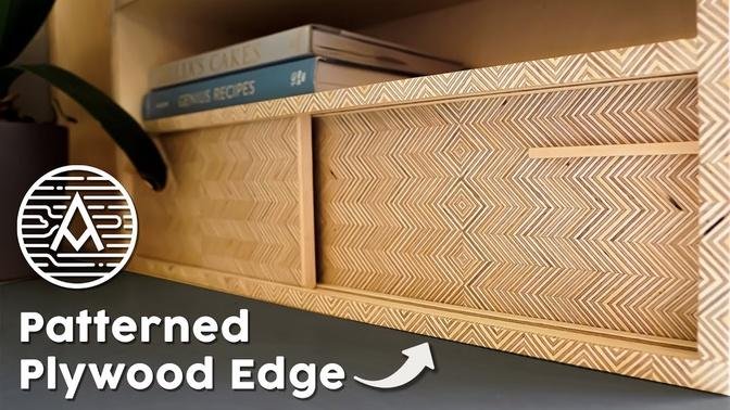 Bookcase with Edge-Grain Patterned Plywood. | Videos | Michael Alm ...