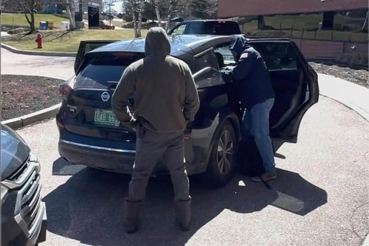 This image taken from a video provided by Christopher Helali...