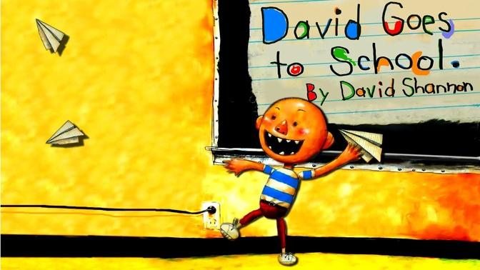 Kids Book Read Aloud： DAVID GOES TO SCHOOL by David Shannon - Animated Children Books