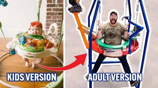 I Build An ADULT BABY BOUNCER!