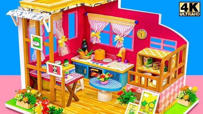 DIY Miniature Cardboard House #236 ❤️ Build Cute Miniature Kitchen House from Cardboard for you ❤️